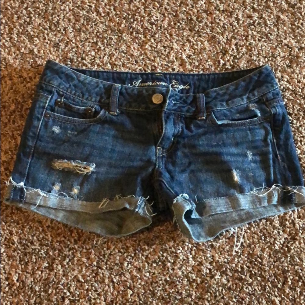 Distressed Jean Shorts